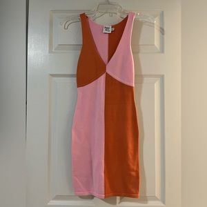 Princess Polly Pink & Orange Sienna Mini Dress